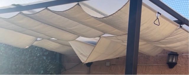 Toldo pérgola 4x3m tela