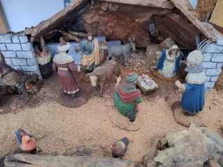 Lote 20 figuras Belén Navidad 12cm