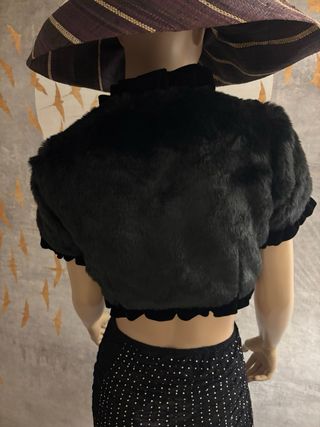 Bolero pelo sintético Zara Talla S