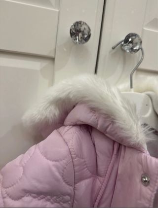 Tuta da neve rosa con cappuccio