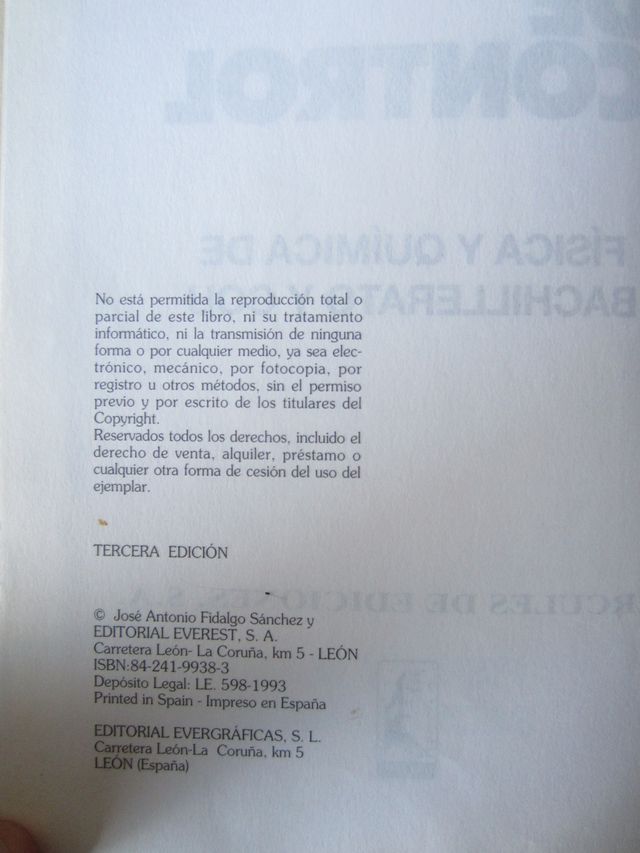 Medios de control física y química