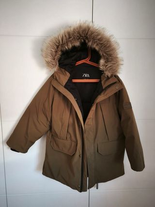 Abrigo Zara niño marrón 