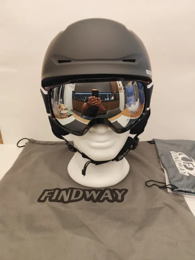 Casco sci Findway M 55-59 + maschera