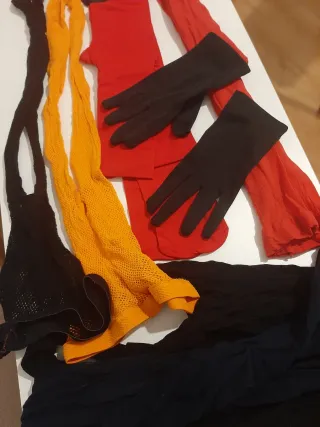 Accesorios Halloween: Medias, Guantes Disfraz 