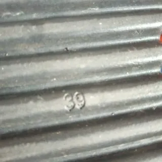 Zapato cordones piel azul T.39