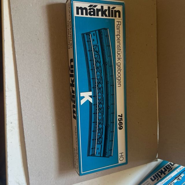 Marklin 7569 Rampenstück gebogen HO