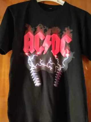 Camiseta AC&DC Negra Hombre