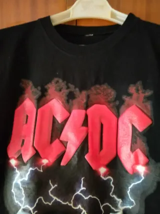 Camiseta AC&DC Negra Hombre