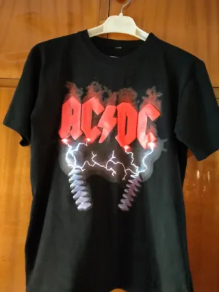 Camiseta AC&DC Negra Hombre
