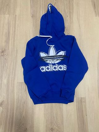Sudadera Adidas Vintage Azul Talla M de niño