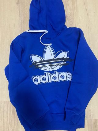 Sudadera Adidas Vintage Azul Talla M de niño