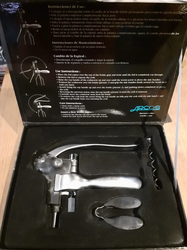 Sacacorchos Arcos ABS y Zinc