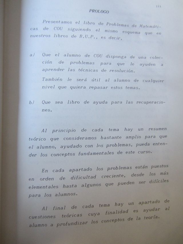 Medios de control. Problemas de matemáticas c.o.u