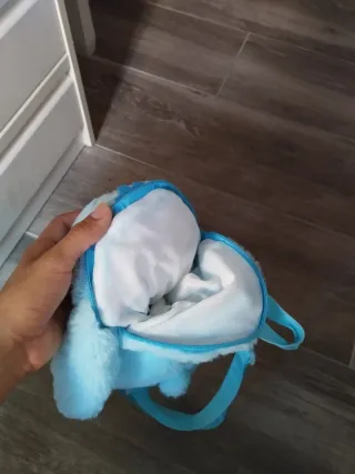 Bolso Peluche Stitch Azul Disney