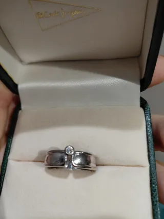 Anillo Oro Blanco con Brillante