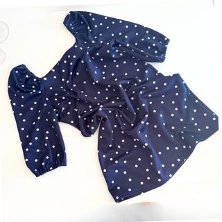 ASOS Vestido Lunares Retro Pin-up Azul