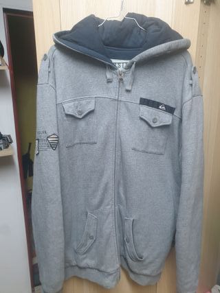 Sudadera Quiksilver Gris Térmica