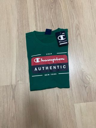 Camiseta Champion Verde Talla M de niño