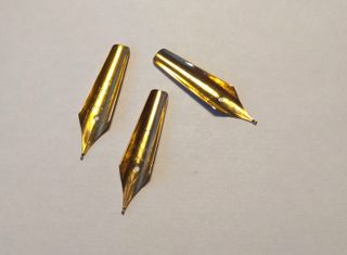 3 Plumines Ch. Oro Antiguos para Estilográficas