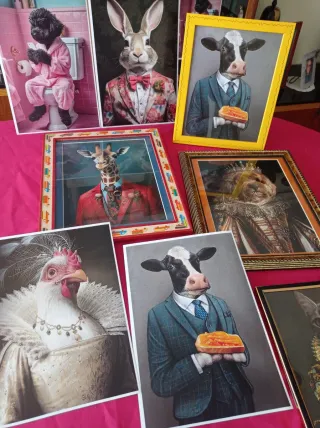 Animales en el baño