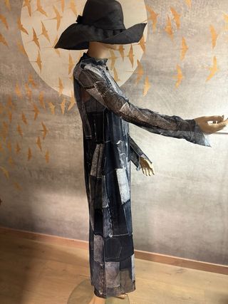 Vestido Patchwork Zara T XXL