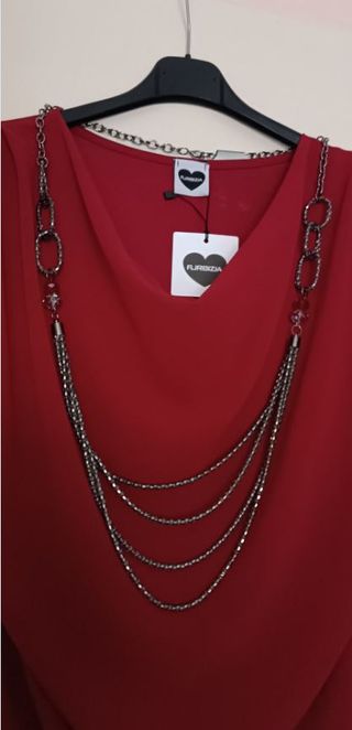 Collana multi filo semi rigida 57 cm