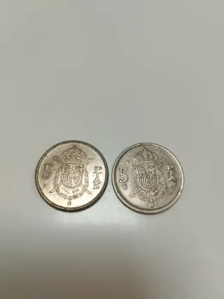 Moneda antigua 5 Ptas