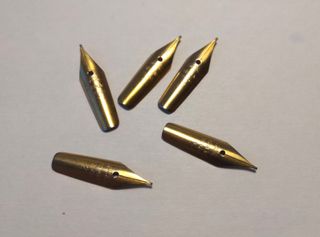 5 Plumines Ch. Oro Antiguos para Estilográficas