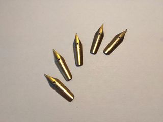 5 Plumines Ch. Oro Antiguos para Estilográficas