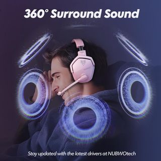 Cascos Gaming  2.4 GHz+Bluetooth 5.3 con7.1 Sonido