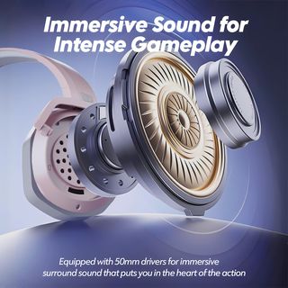 Cascos Gaming  2.4 GHz+Bluetooth 5.3 con7.1 Sonido