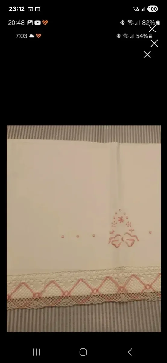 Sábana bordada 135 cm