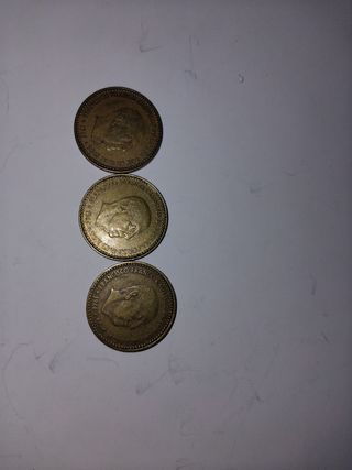 3 Monedas 1966.  1 peseta