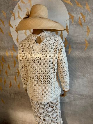 Jersey Zara Crochet Talla L