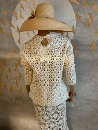 Jersey Zara Crochet Talla L