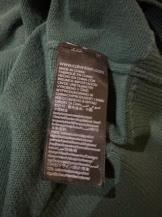Jersey de punto Calvin Klein Negro Verde Bordado