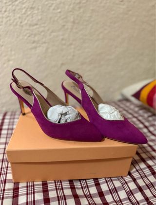 Tacones Menbur Rosa Fucsia Nuevos