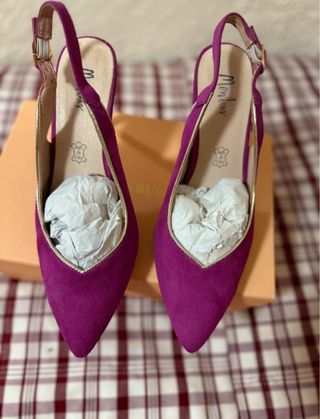Tacones Menbur Rosa Fucsia Nuevos
