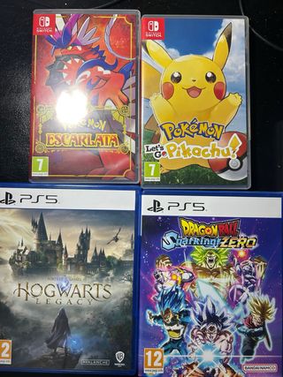 Pack 4 Videojuegos PS5 y Switch