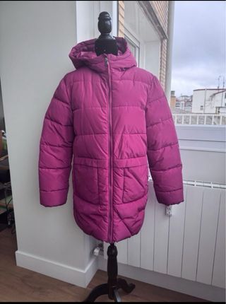 Abrigo niña rosa/morado. Talla unos 12 años. 