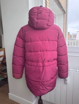 Abrigo niña rosa/morado. Talla unos 12 años. 