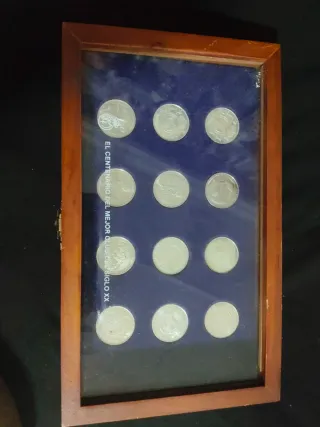 Colección de Monedas Plata con su maletín

