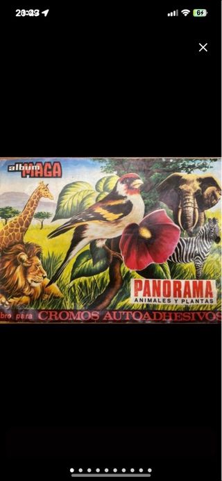 Álbum MAGA Panorama Cromos Animales y Plantas