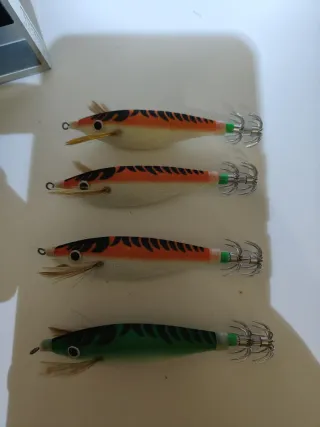4 Poteras Calamar Chipirón Jibia