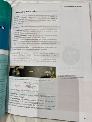 Lengua castellana y Literatura 1 bachillerato