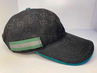Gorra Gucci Talla M Negra y Verde
