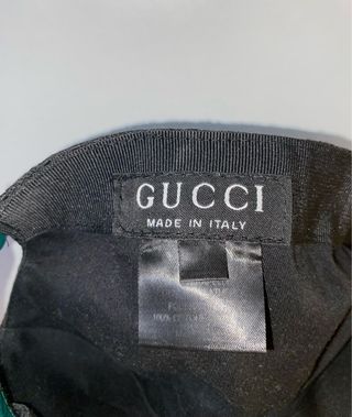 Gorra Gucci Talla M Negra y Verde
