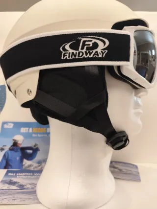 Casco sci bianco Findway M 55-59