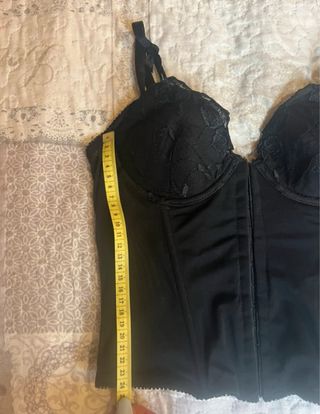 Corpetto nero vintage doppia chiusura taglia XS