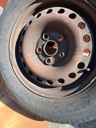 Llantas chapa VW T4 con tapacubos originales